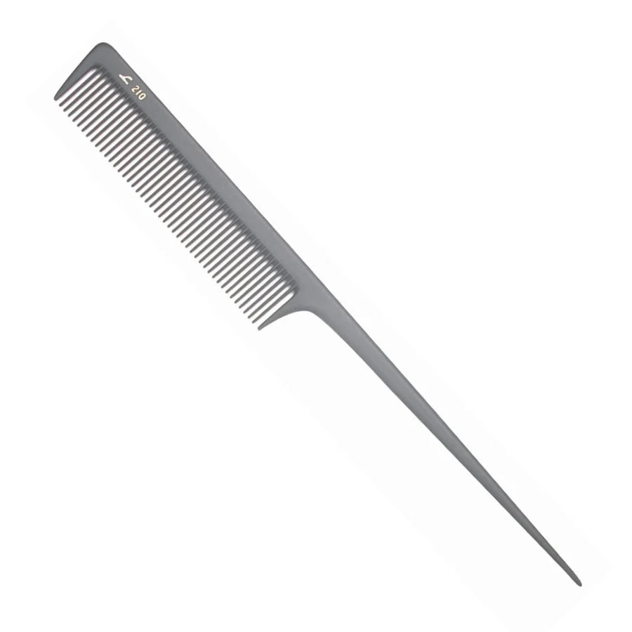 Leader Professional - Straight Tail Comb #210 Black