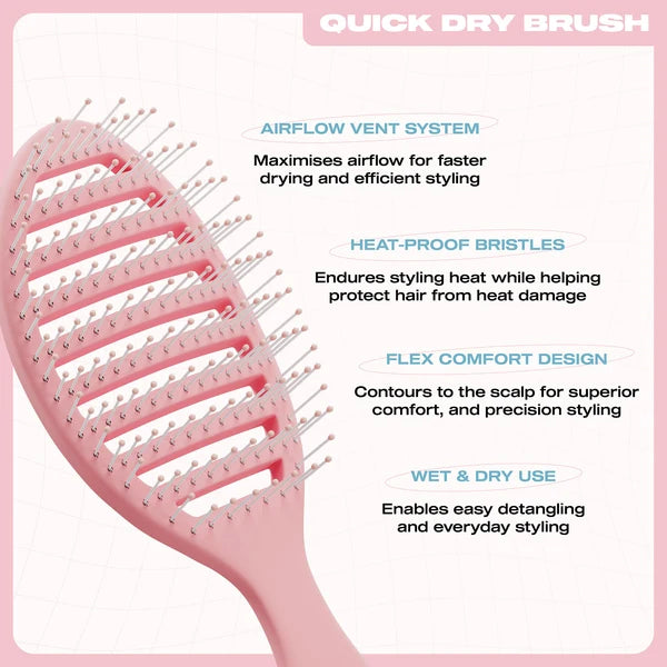 E18HTEEN - Quick Dry Brush Light Mode Pink