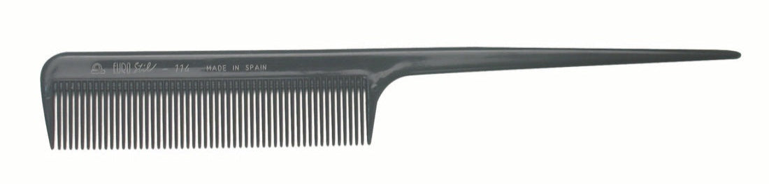 EuroStil Tail Comb #114 - Black