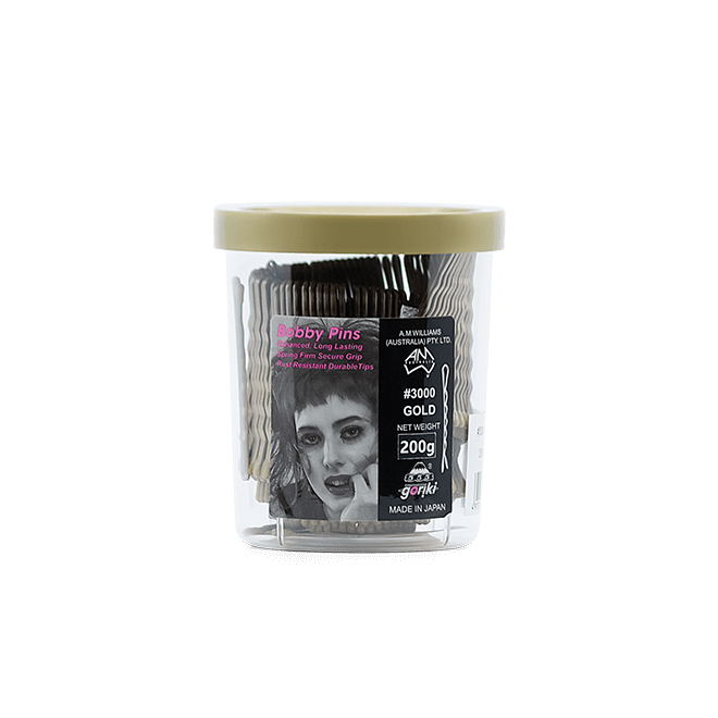 555 - Standard Bobby Pins 2" Gold