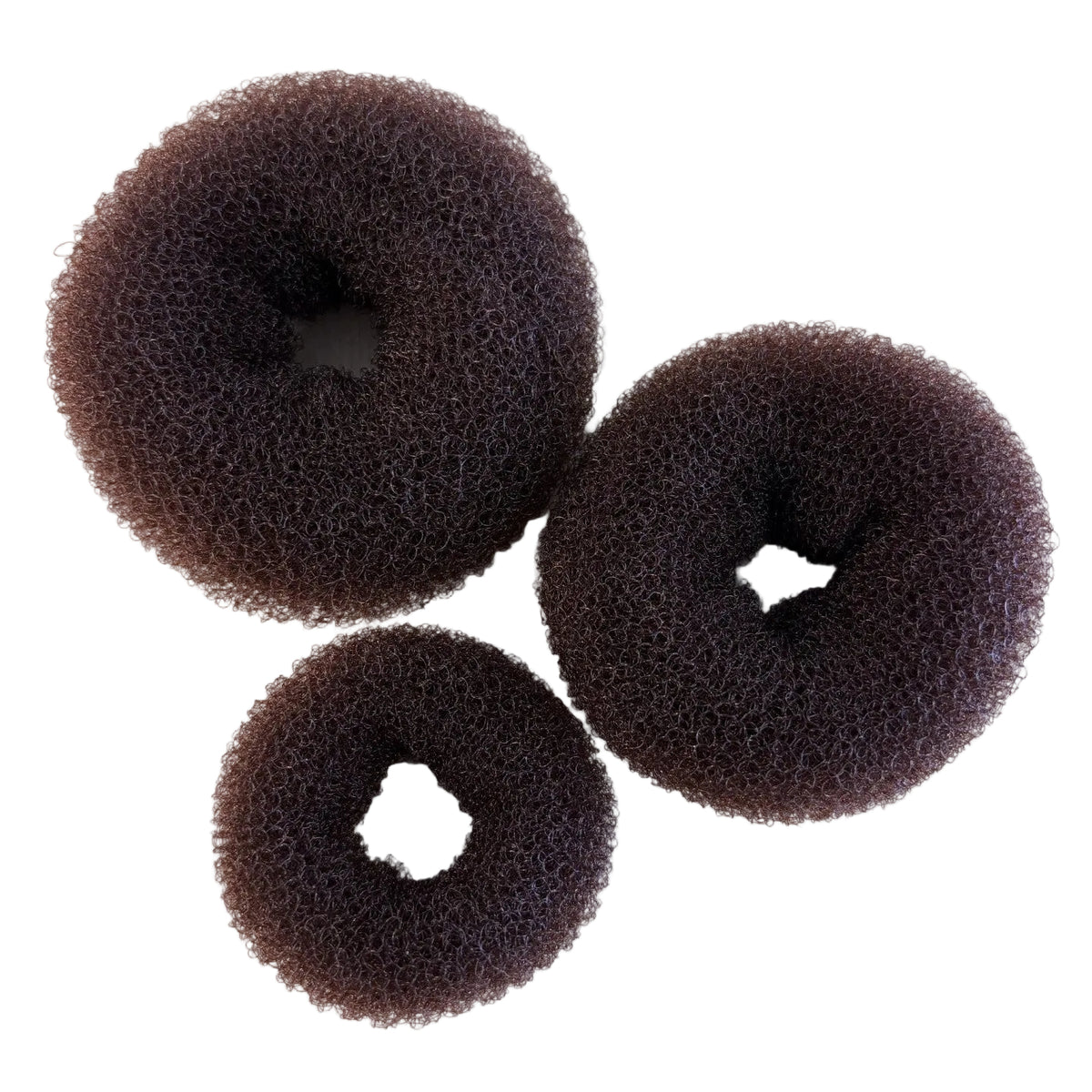 Hair Donut 3pc Set - Brown