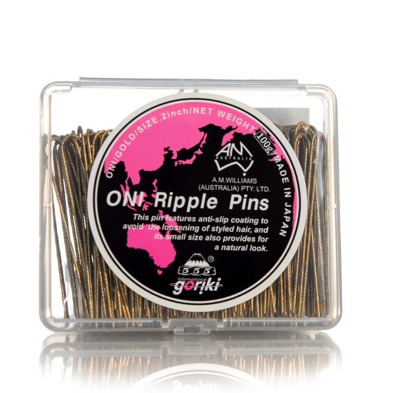 555 - Oni Ripple Pins 2" Gold 100g
