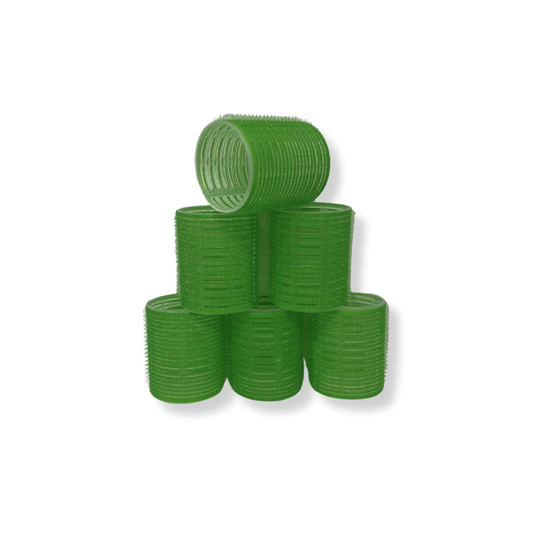 Green Velcro Rollers - 48mm 6pk