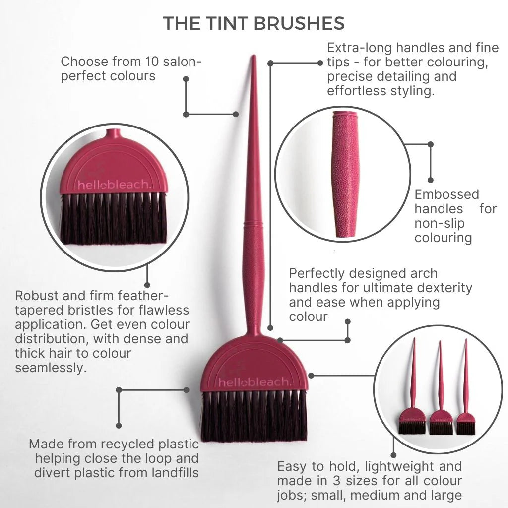 Hello Bleach - Large Tint Brush "Burgundy"