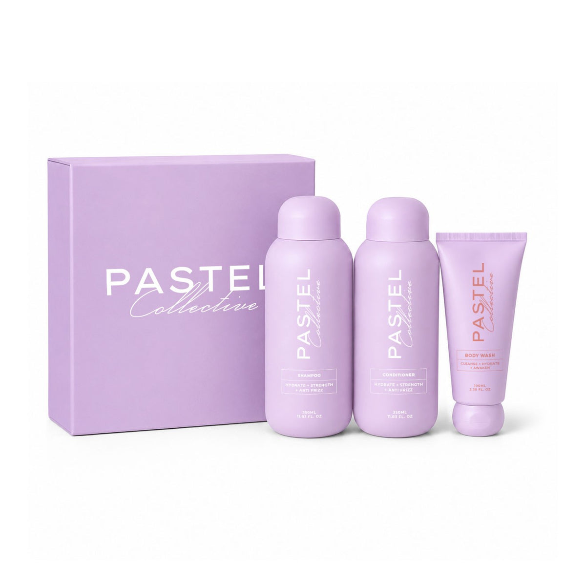 Pastel Collective - Hydrate + Strength + Anti Frizz Trio Gift Pack