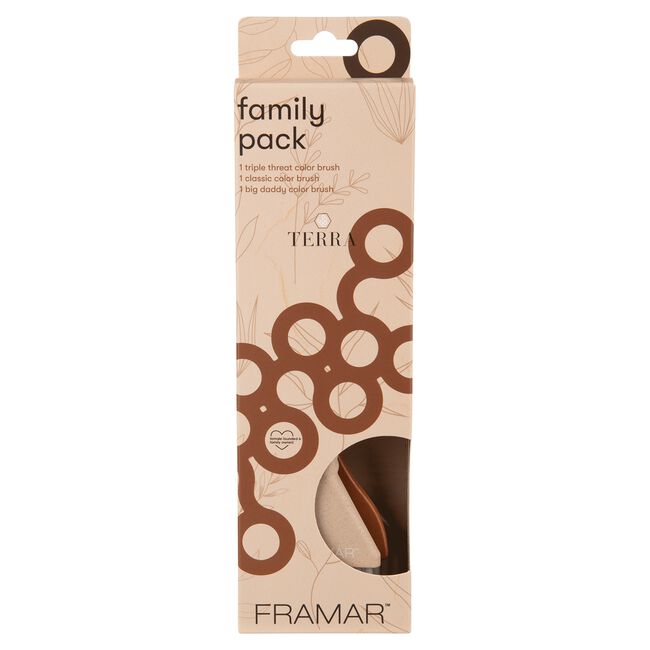 Framar - Family Pack Brush Set 3pc "Neutrals Terra"