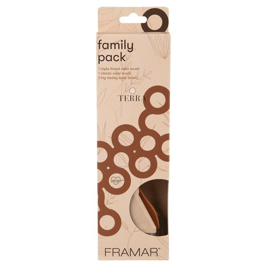 Framar - Family Pack Brush Set 3pc "Neutrals Terra"