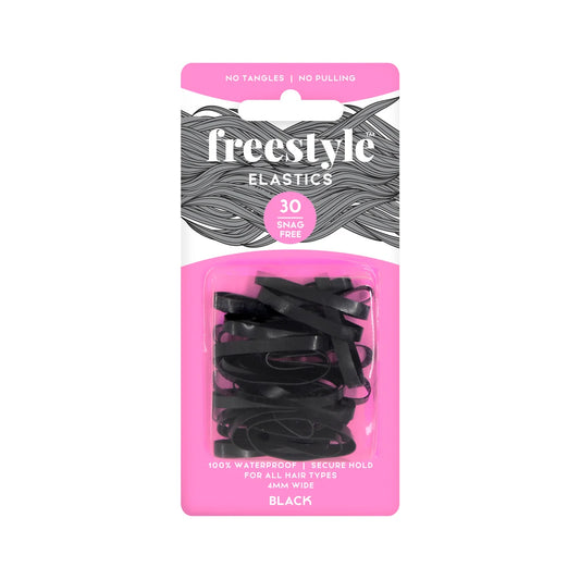 Freestyle - Snag Free Hair Elastics 4mm Black 30pk