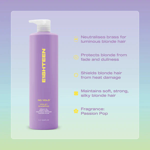 E18HTEEN - No YOLO Violet Shampoo 1000ml
