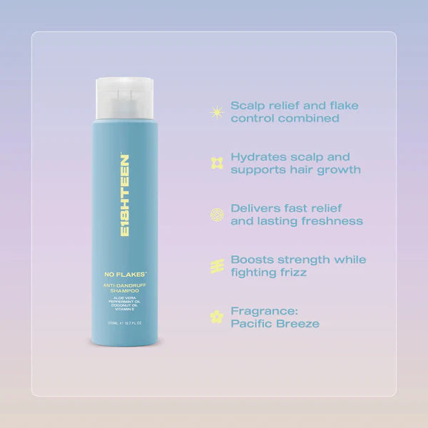 E18HTEEN - No Flakes Anti-Dandruff Shampoo 375ml