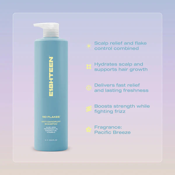 E18HTEEN - No Flakes Anti-Dandruff Shampoo 1000ml