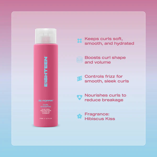 E18HTEEN - Be Poppin' Curl Shampoo 375ml