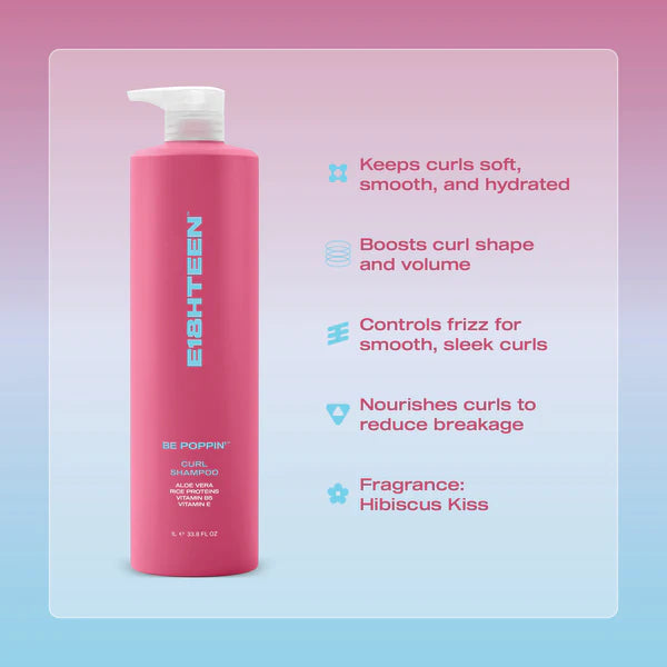 E18HTEEN - Be Poppin' Curl Shampoo 1000ml