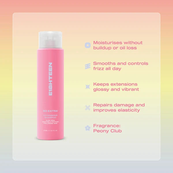 E18HTEEN - So Extra Extensions Shampoo 375ml