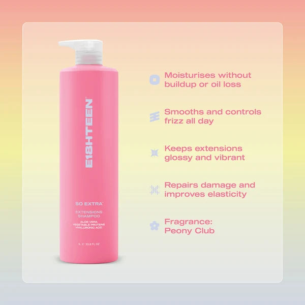 E18HTEEN - So Extra Extensions Shampoo 1000ml