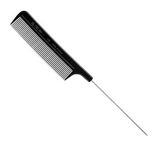EuroStil - Metal Tail Comb #118 - Black