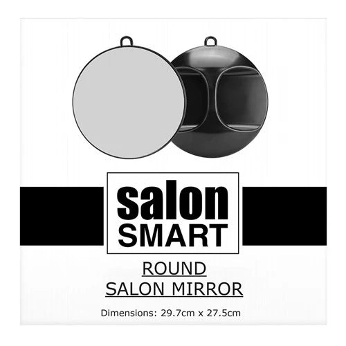 Salon Smart - Black Round Mirror