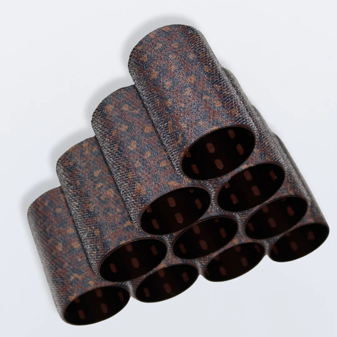 Hello Bleach - Large Thermal Hair Rollers "Vintage Leopard"