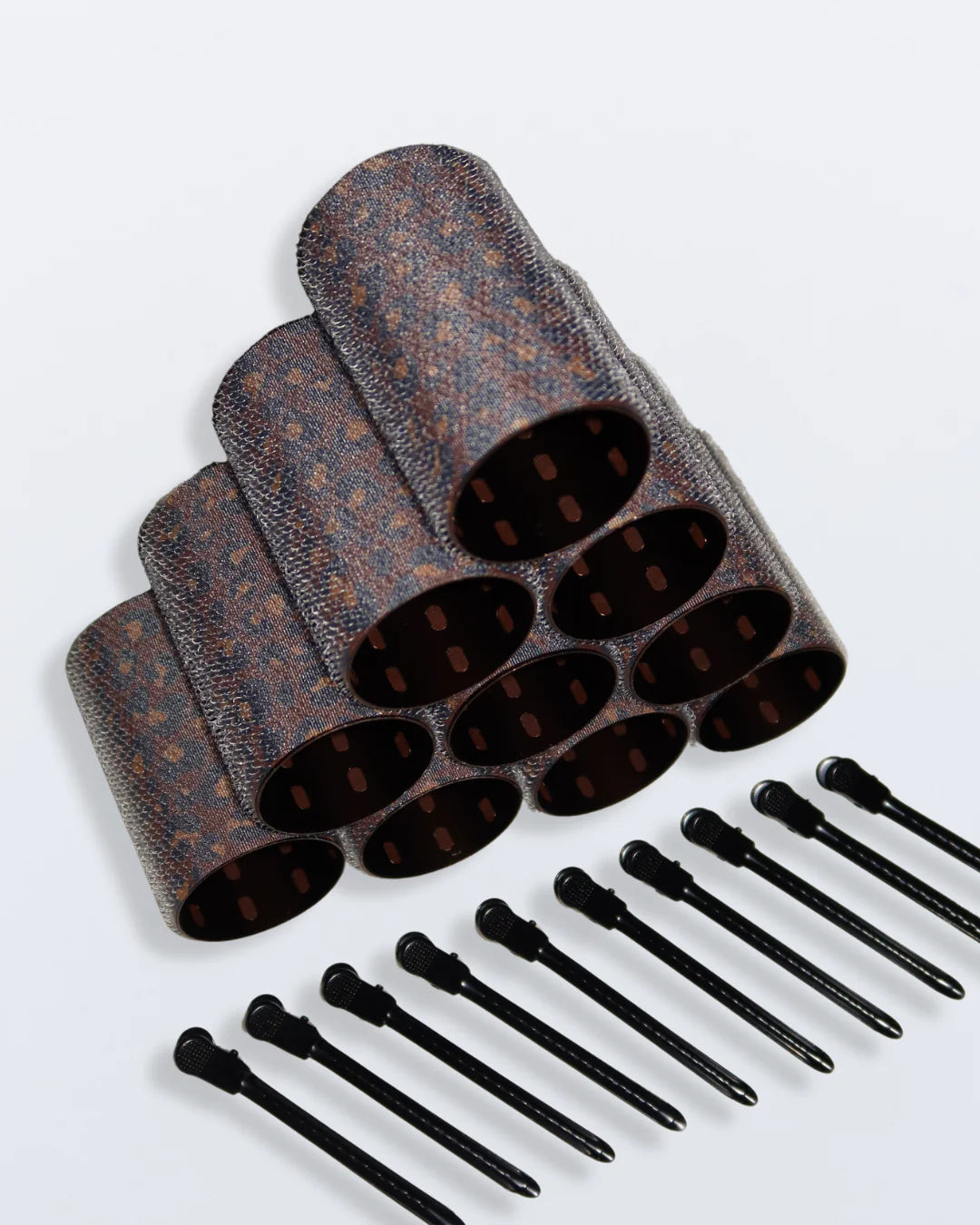 Hello Bleach - Large Thermal Hair Rollers "Vintage Leopard"