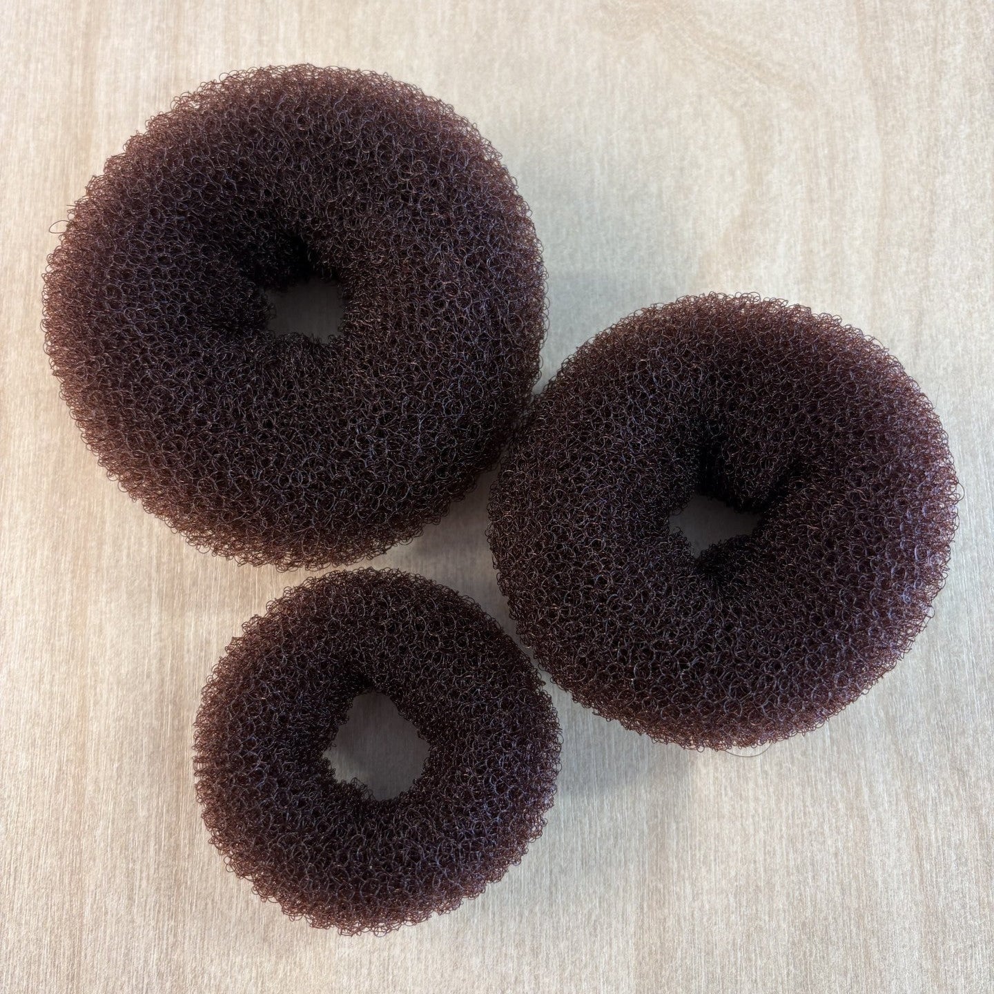Hair Donut 3pc Set - Brown