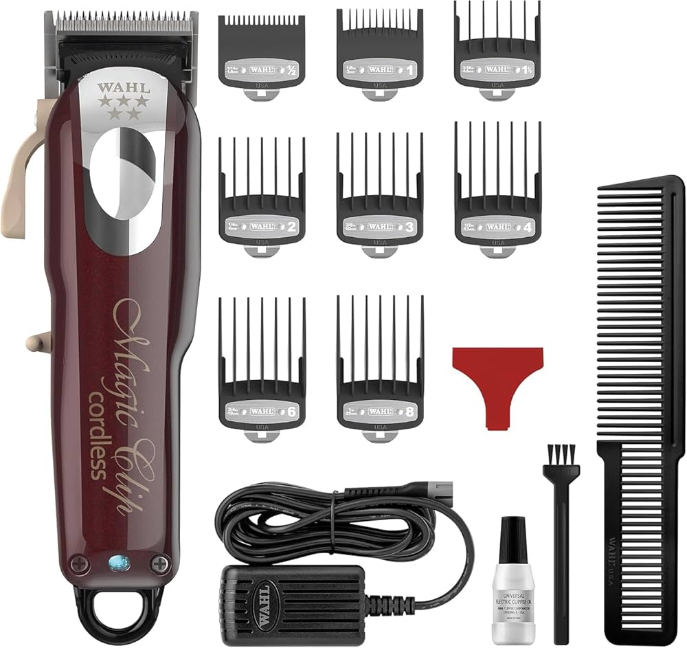 Wahl - Magic Cordless Clipper Maroon