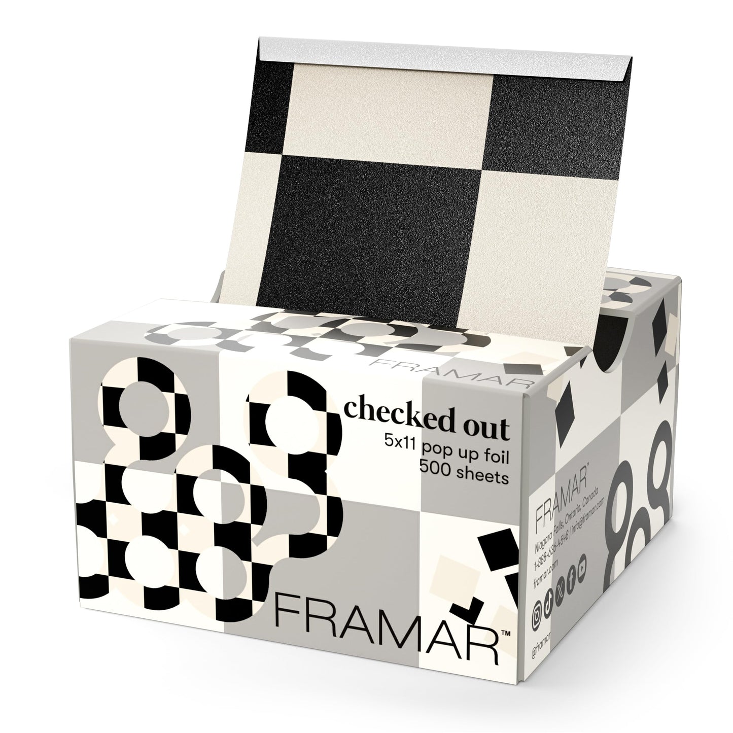 Framar - 5x11" Pop Up Foil "Checked Out" 500 Sheets