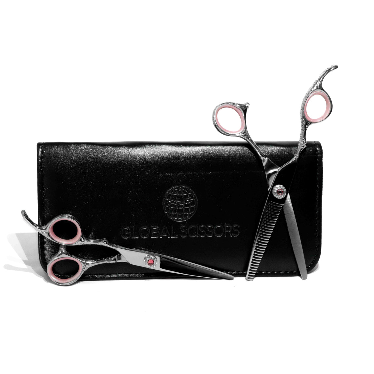 Global Scissors - Aria 'Left Handed' 5.5" Cutting Scissor & 6" Thinning Scissor Bundle