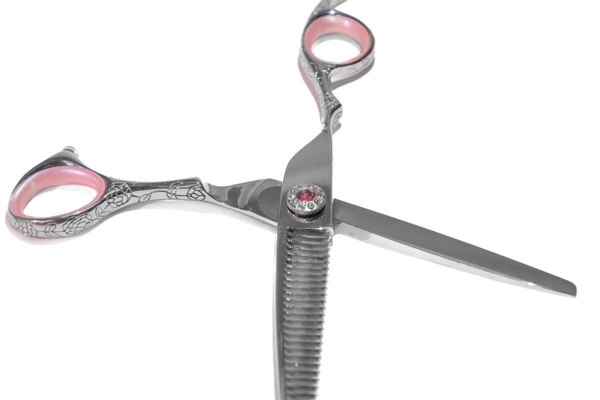 Global Scissors - Aria 'Left Handed' 5.5" Cutting Scissor & 6" Thinning Scissor Bundle
