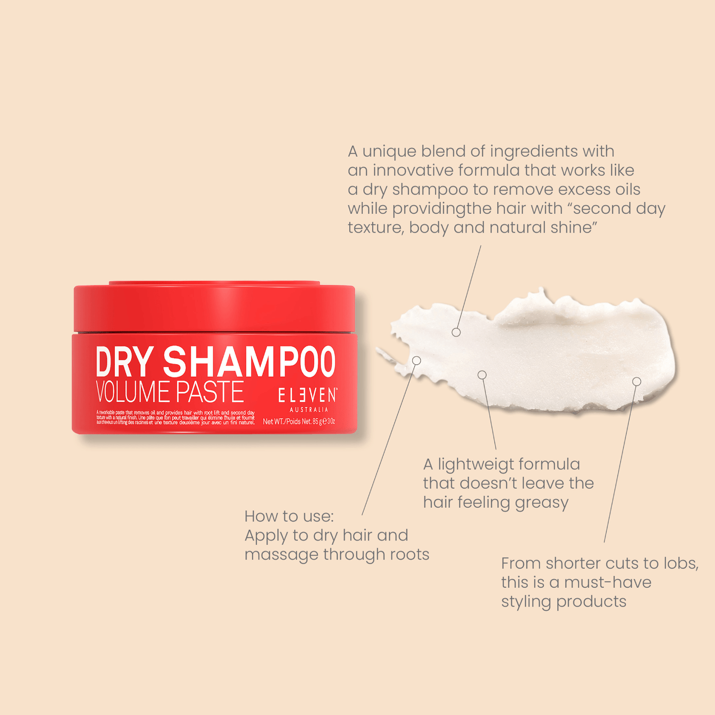 Eleven Australia - Dry Shampoo Volume Paste 85g
