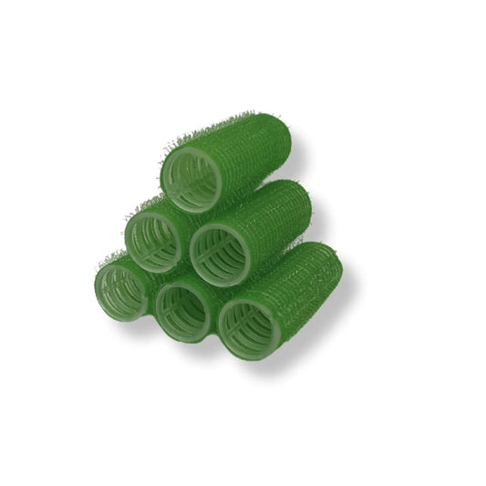 Green Velcro Rollers - 21mm 6pk