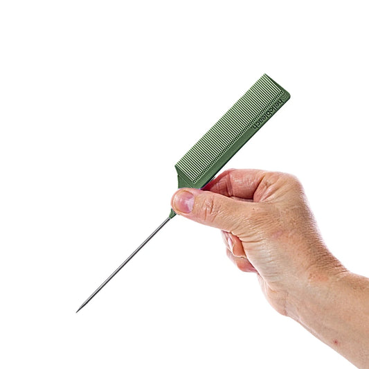 Hello Bleach - Tail Comb w Stainless Steel Tip "Forest"