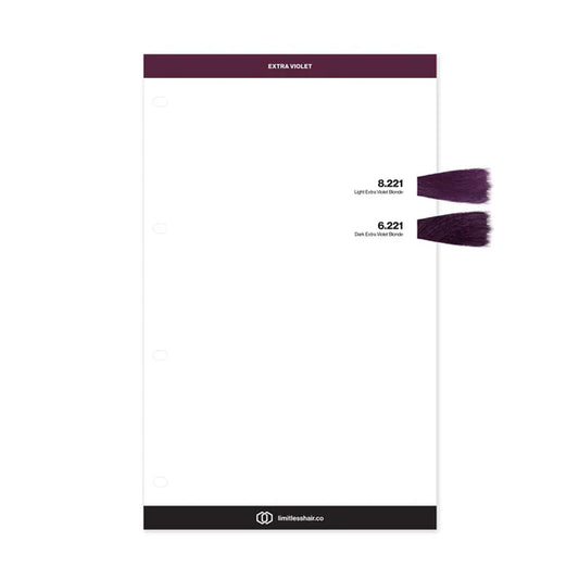 Limitless Illuminates Colour - Colour Chart Extra Violet Insert
