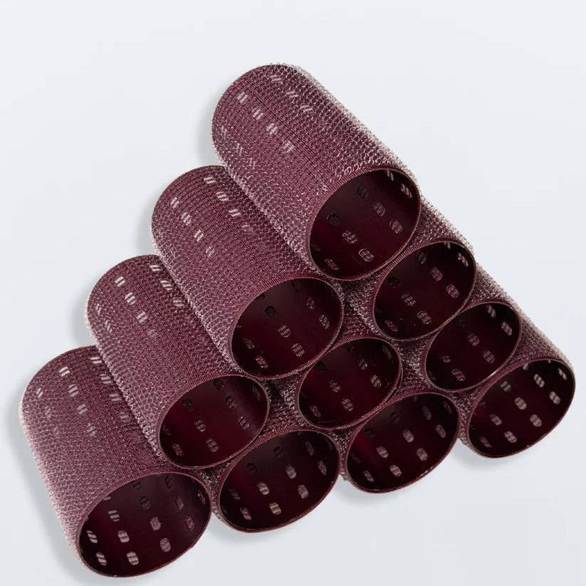 Hello Bleach - L/XL Thermal Hair Rollers "Burgundy"