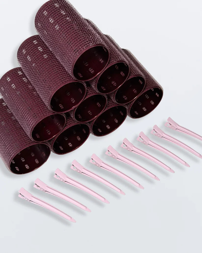 Hello Bleach - L/XL Thermal Hair Rollers "Burgundy"