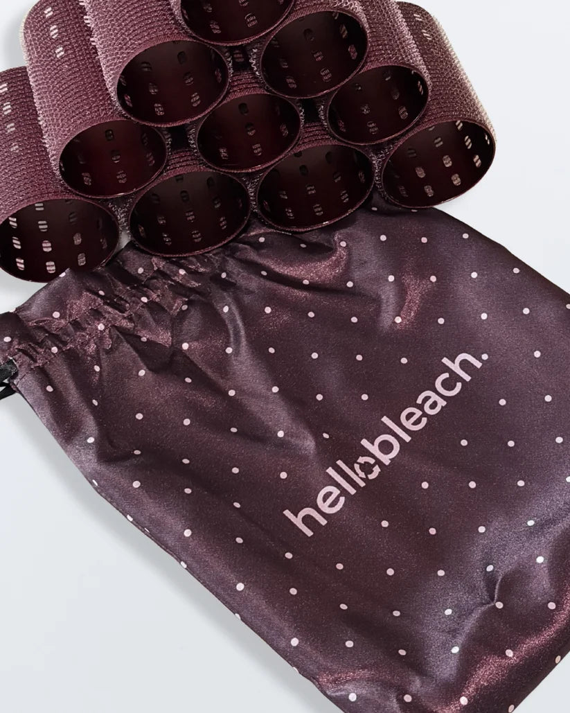 Hello Bleach - L/XL Thermal Hair Rollers "Burgundy"