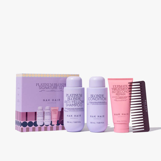 Nak Signature - Holiday 25 "Platinum Anti-Yellow Blonde" Trio with Gift