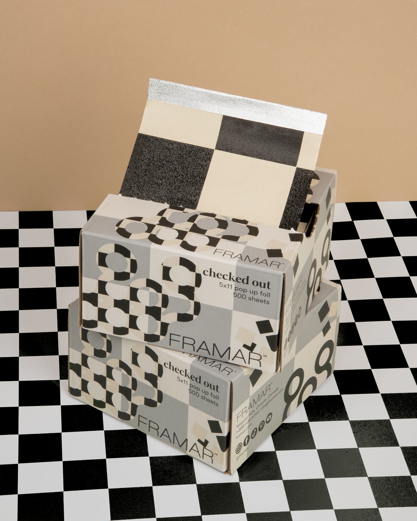 Framar - 5x11" Pop Up Foil "Checked Out" 500 Sheets