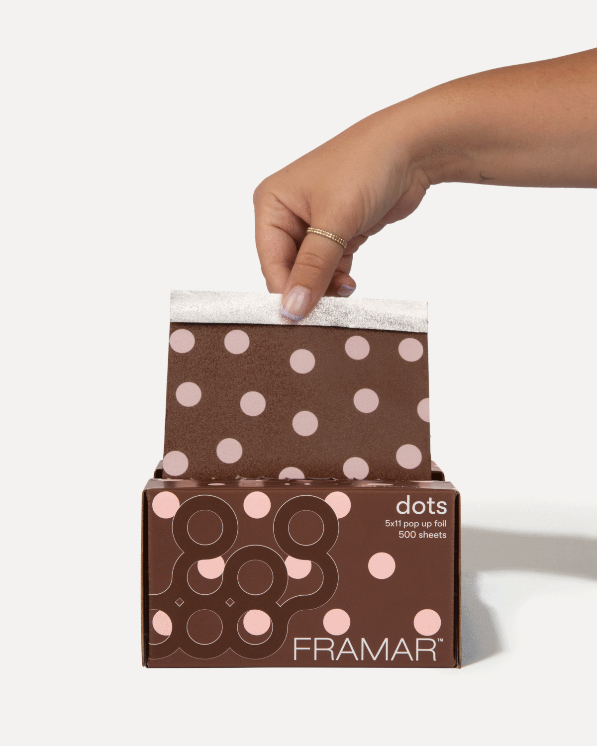 Framar - 5x11 Pop Up "Chocolate Dots" 500 Sheets