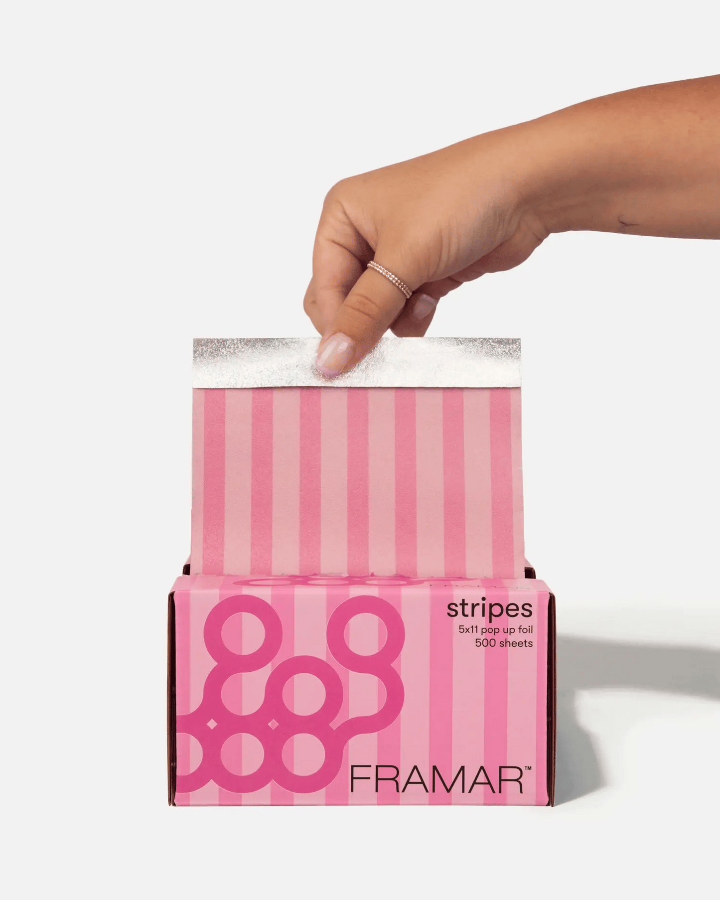 Framar - 5x11" Pop Up Foil "Pink Stripes" 500 Sheets