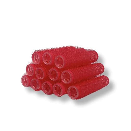 Pink Velcro Rollers - 24mm 6pk