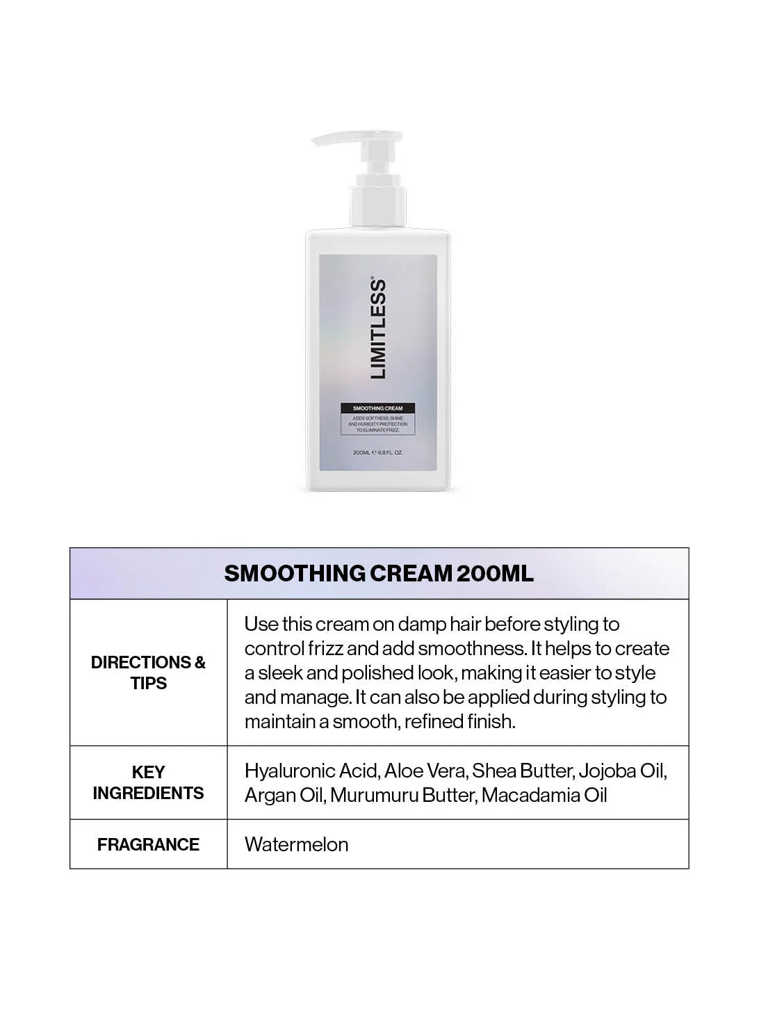 Limitless - Smoothing Cream 200ml