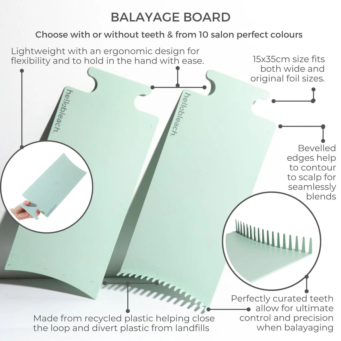Hello Bleach - Balayage Board w Teeth "Jade"