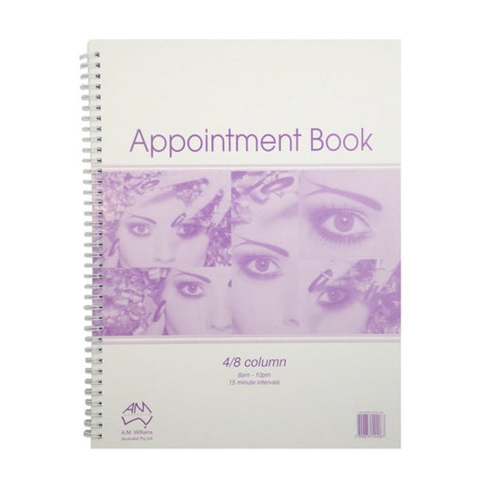 Appointment Book 4/8 Column