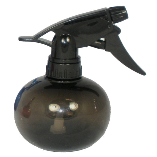 Round Spray Water Bottle 300ml - Black