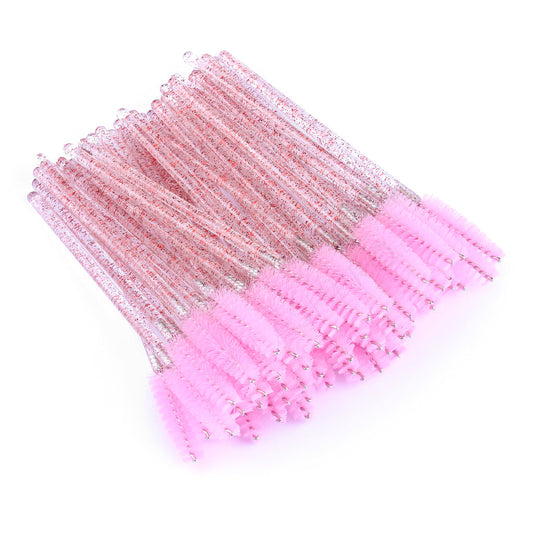 Mascara Glitter Wands 50pk - Pink