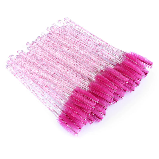 Mascara Glitter Wands 50pk - Rose Red
