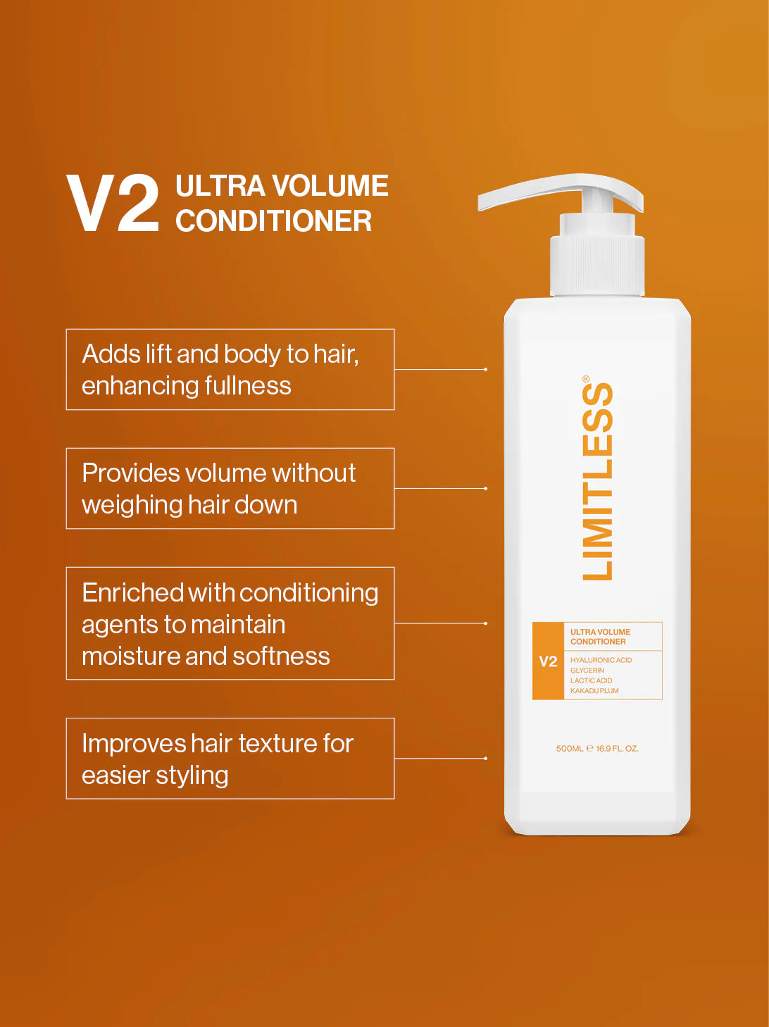 Limitless - V2 Ultra Volume Conditioner 500ml