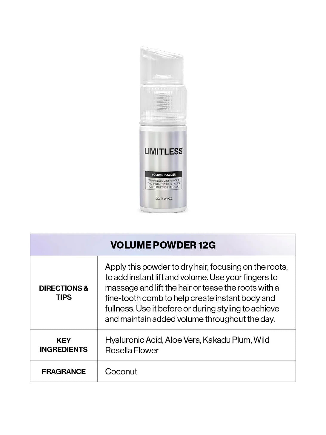 Limitless - Volume Powder 12g