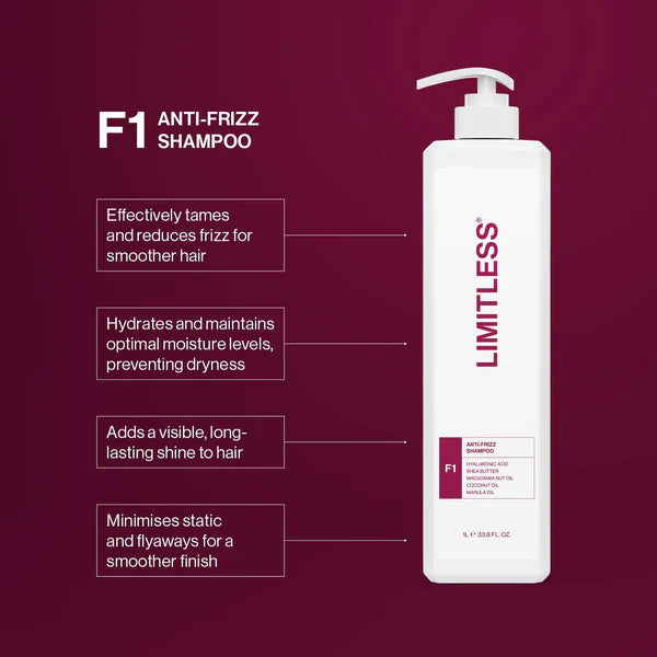 Limitless - F1 Anti-Frizz Shampoo 1000ml